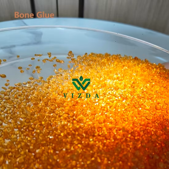Granuli di gelatina industriale da utilizzare come adesivo